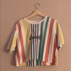 Barney cools cropped colored T